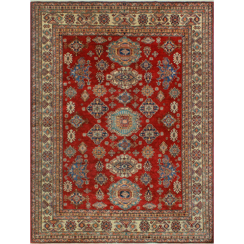 Aquino One-of-a-Kind 8' X 10'4" Wool Area Rug in Red