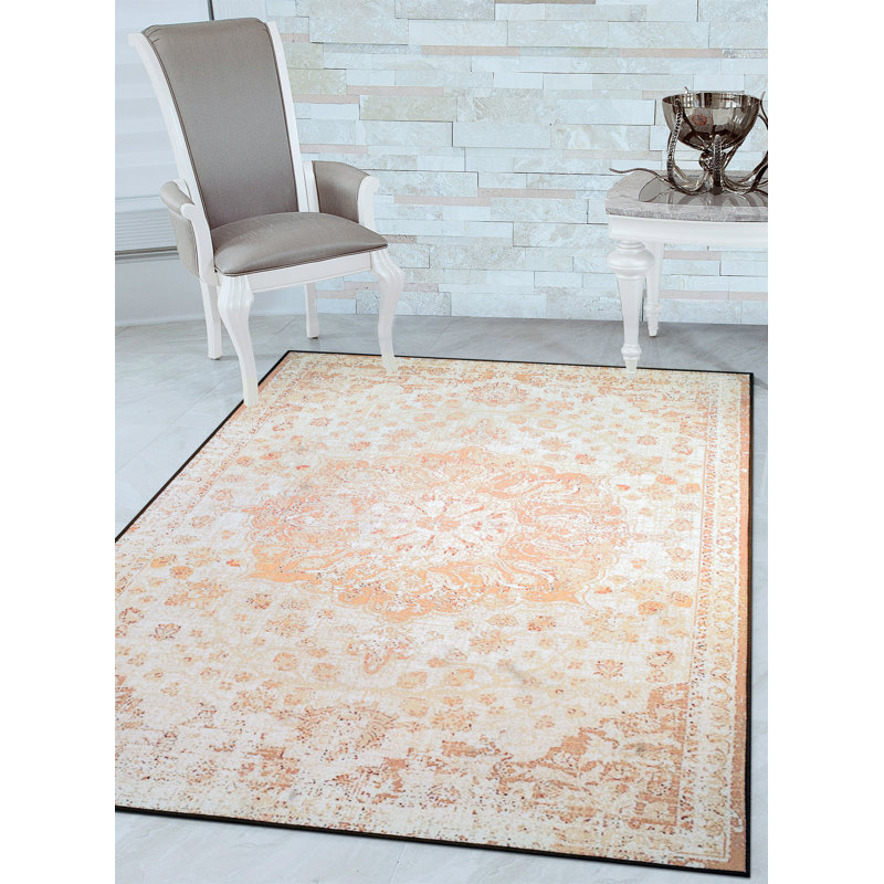 Tapis oriental beige, Rectangle 9 pi 8 po x 13 pi 1 po