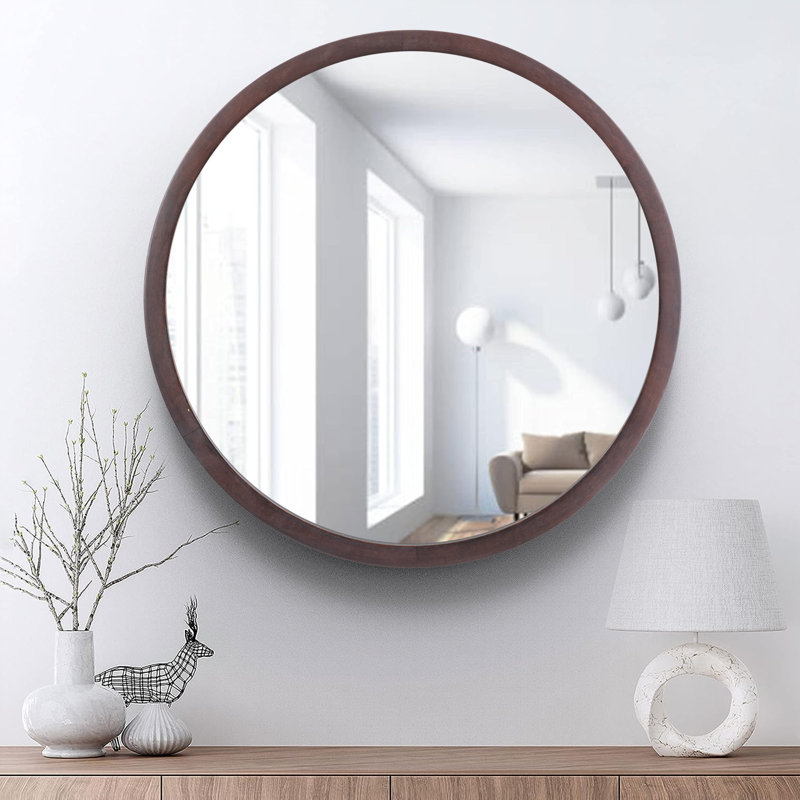 Miroir mural Emmilie, Brun foncé