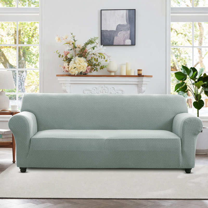 LUXURY NEW SPANDEX FURNITURE SOFA PROTECTOR 4 SEATER, Grey