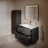 Duravit L Cube 32.25'' Wall Mounted Single Bathroom Vanity Base Only Graphite Matte-1233032666