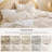 Bedsure King Size Boho Tufted Duvet Cover Set - Beige Jacquard Embroidery, Farmhouse  Bedding Ensemble, 3 Piece-123203418-123203420