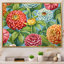 " Coral Green Beautiful Florals "