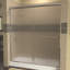 Leser 56'' - 60'' W x 67.38'' H Bypass Frameless Shower Door with Pattern Glass-32293536-32293537