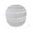 Carved Glass Vase With Vertical Strips Pattern Finish - Tall Flower Vase Centerpiece For Tabletop Or Home Decor Styling - White-701144901