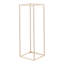 Wedding Flower Stand,  23.62-inch Column Flower Stand, Floral Stands with Hidden Screw, Rectangular Cubic Floral Display Rack for Wedding, Party, Birthday, Home, Gold Centerpiece Stands