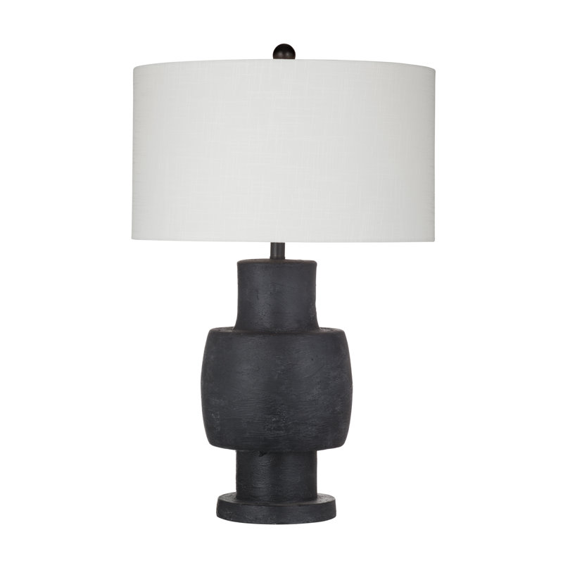 Lampe de table Monolith noir mat de 30 po