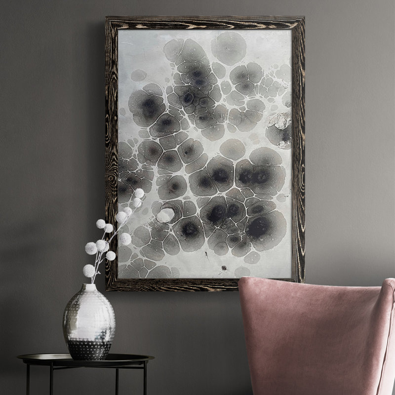 Chalker Marble VIII, reproduction d'art sur toile, H 43,5 po x l 31,5 po, Noir, Pas de tapis