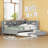 Wooden Daybed With Twin Size Trundle,Daybed With Storage Shelf And USB Charging Ports-1150113922-1150113923