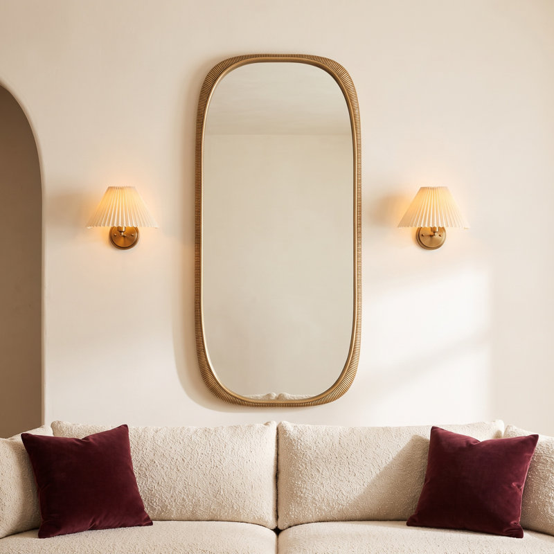 Darcee 90" Wood Floor Mirror