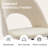 Modern Curved Velvet Upholstered Dining Chair (White)-102866058