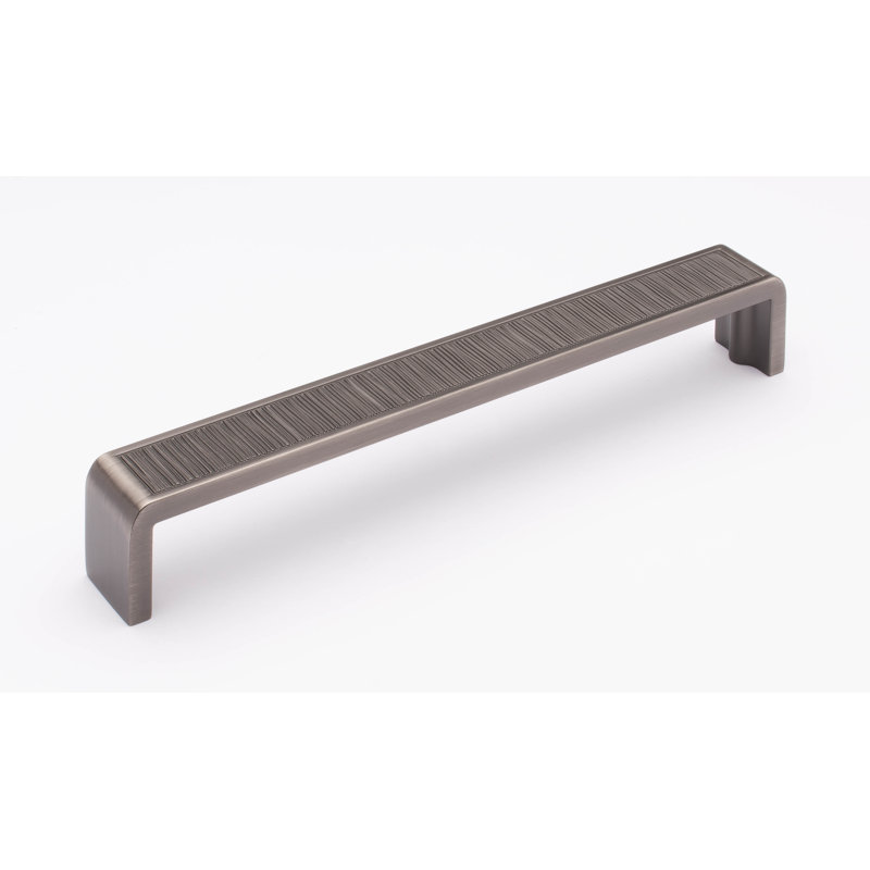 Brushed 4" Center to Center Bar Pull, Gunmetal, 8"