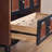 Nut-brown+Black Solid Wood+Glass Display Cases