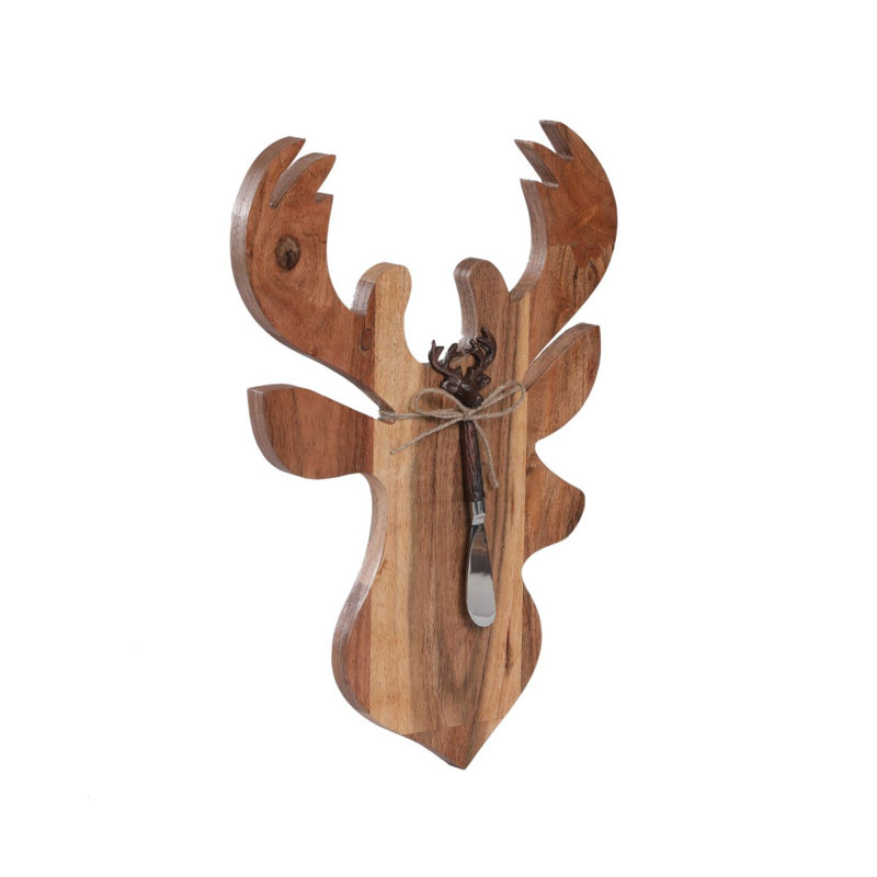 Wooden Reindeer Server With Spreader