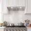 Hotte de cuisine sous-meuble de 70 cm (27,5 pouces), hotte à conduit à 3 vitesses avec éclairage DEL et filtres en aluminium lavables