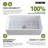 CozyStream 36 in. Farmhouse Apron-Front Single Bowl White Fireclay Kitchen Sink with Bottom Grid and Strainer