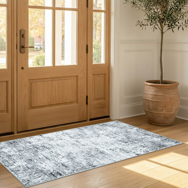 Tapis en chenille Jayden, Gris, 2' x 4' et 2' x 6'