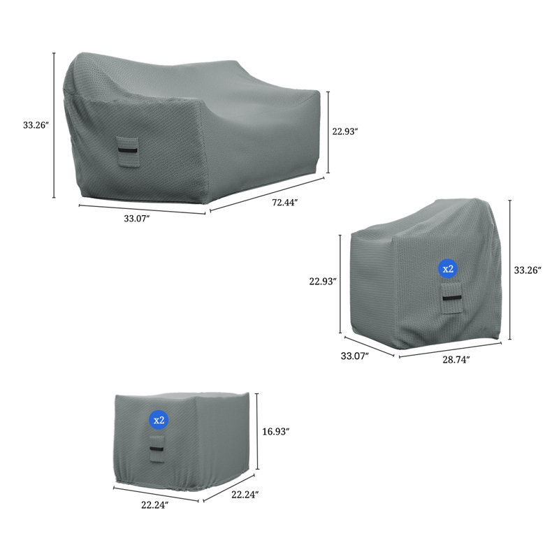 Patio Furniture Covers, Grey