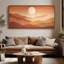 «Extra Large Warm Desert Sun Landscape», reproduction d'art sur toile encadrée-2099363217-2099363231