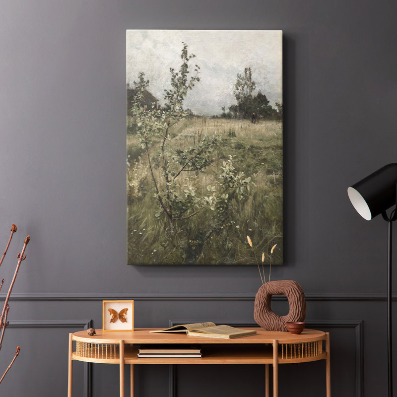 Paysage rétro CCLVII - galerie Cavas, H 18 po x l 12 po