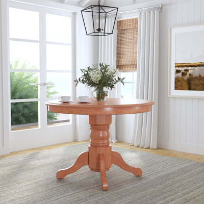 Standridge Round Solid Wood Dining Table