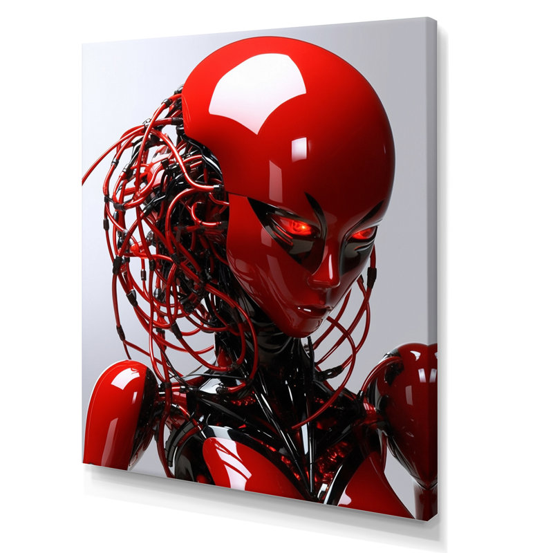 «Beastly Robot I» sur toile, Toile tendue, 32" H x 24" W