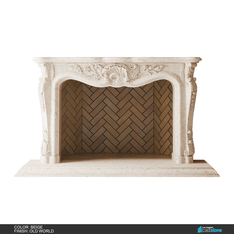 Josephine Fireplace Surround, Old World/Beige