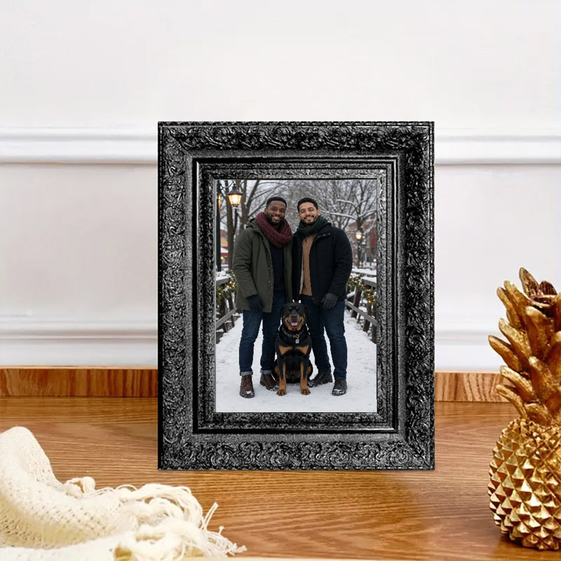 Cadre photo noir chaud 1PC pour photos et cadeaux d'anniversaire 11 "x 14", Black, 1, 11" W x 14" H