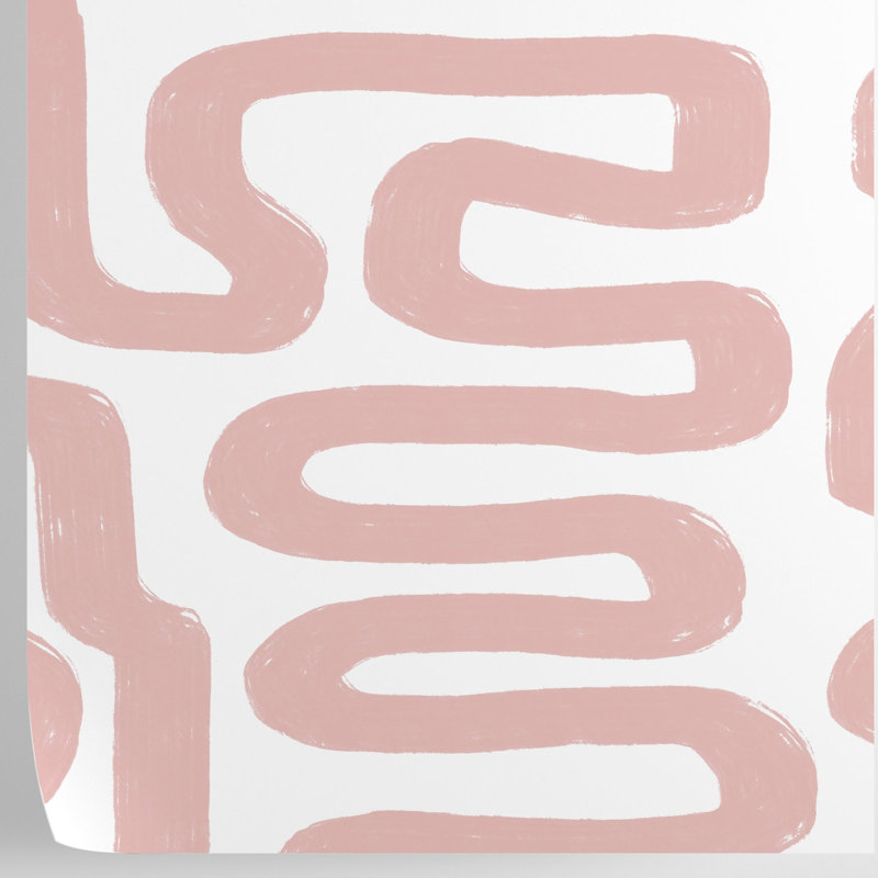 Abstract White And Pink Wallpaper