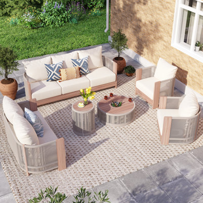 7 - Person Seating Group With Cushions