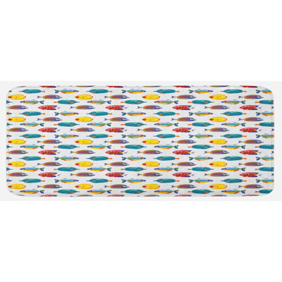 Tapis de cuisine poisson