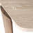 Coffee Table Travertine Mango Wood Curved Legs Modern Glam For Living Room Bedroom Office Home Decor - 17" Brown