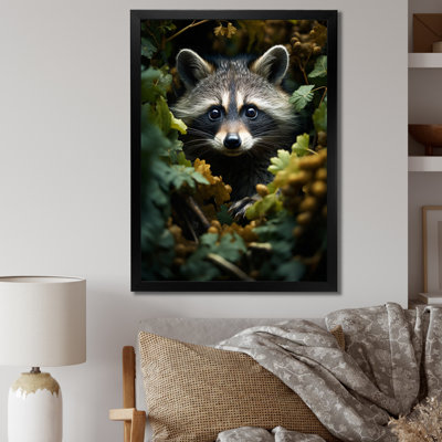 Curious Raccoon Collage VI - impression