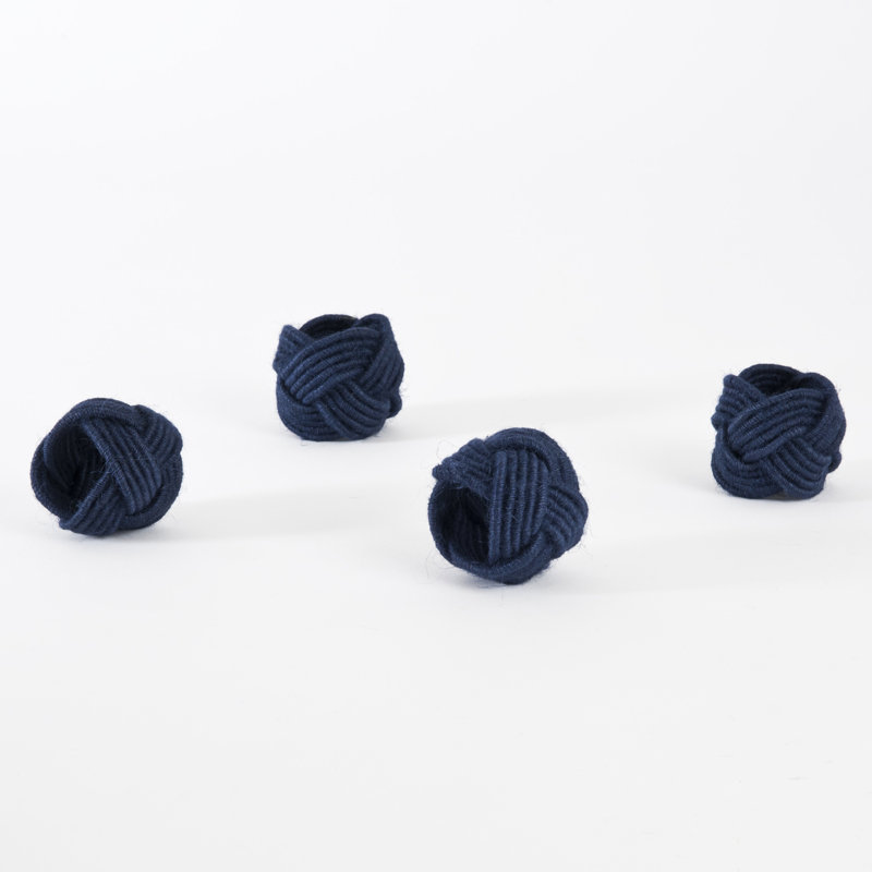 Rond de serviette Harrietta, Bleu marine