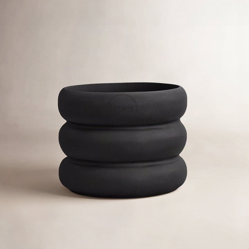 Ceramic Table Vase, 3.94" H x 3.94" W x 3.94" D