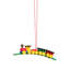 0.75'' Handmade Wood Hanging Figurine Ornament