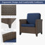 Chaise de patio avec coussins (ensemble de 2)-1163108941
