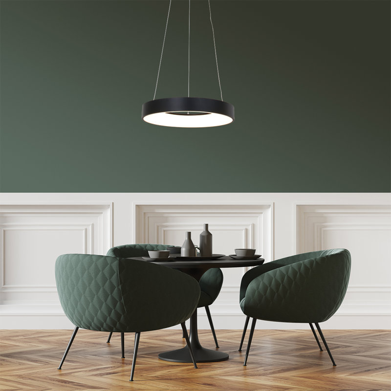 Birgitta LED Outdoor Pendant, Black