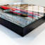 Key cabinet for home, Opens to the left, 30x30x5, White, Red classic against the background of historic architecture, 
