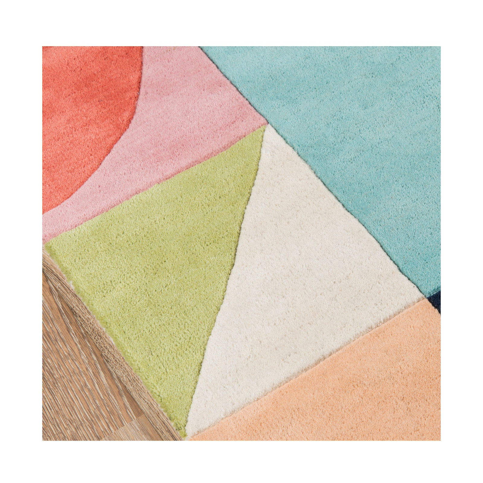 Glory Hand Tufted Wool Rug, Rectangle 5' x 8'