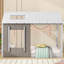 Plateforme de maison avec toit et fenêtre-61759372