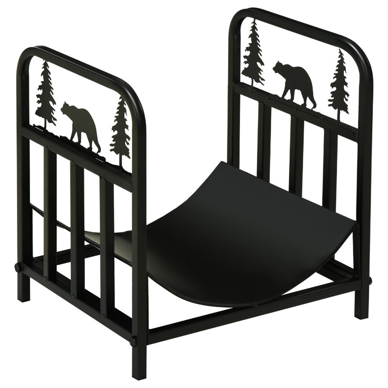 42cm W Metal Log Rack