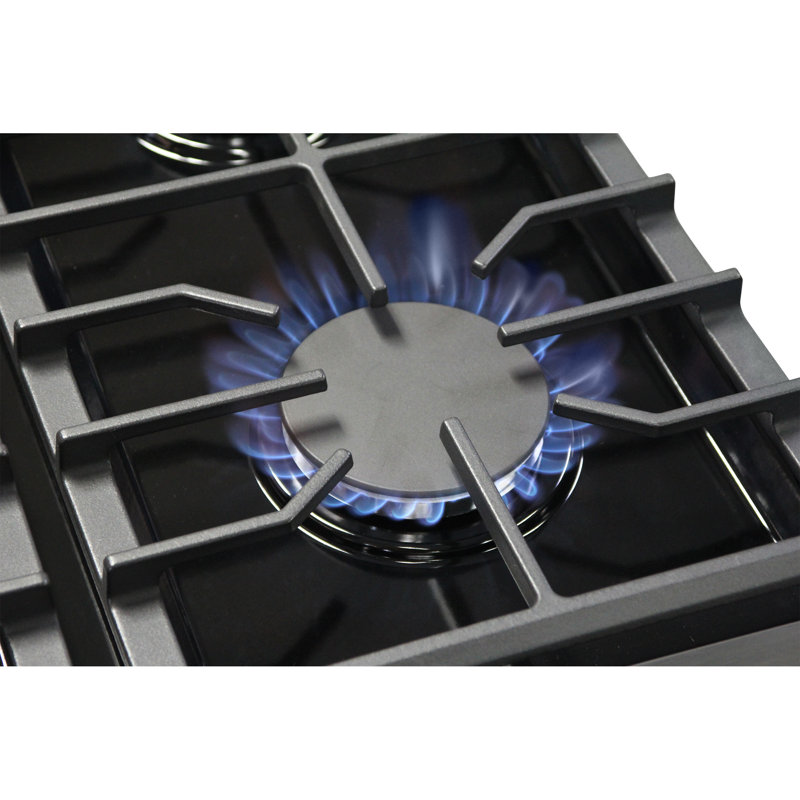 KOSTCH 48" Gas Range with 6 Burners & 1 Griddle Cooktop, Double 4.6 & 2.2 cu. ft. Oven, Stainless Steel, Liquid Propane