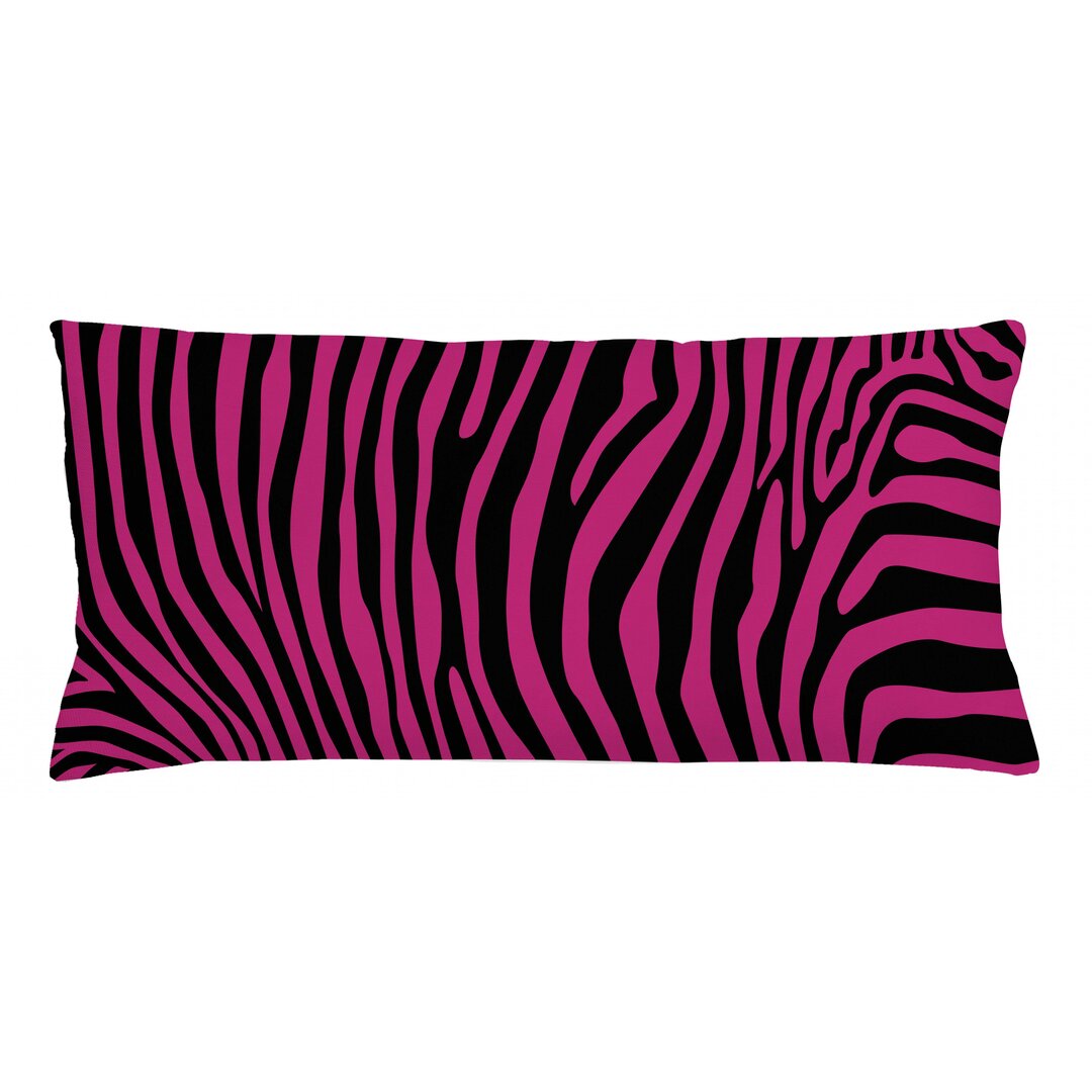 Kissenbezug, Tier Boho, rosa Zebra, Hot Pink Schwarz