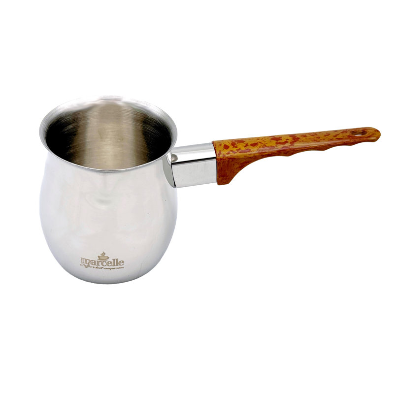 Réchaud à lait / café en acier inoxydable Marcelle, H 3,5 po x l 8 po x P 3 po