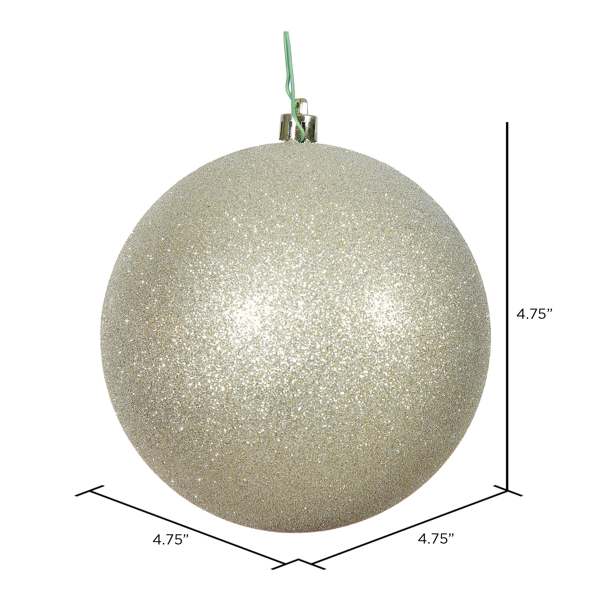 Holiday Décor Ball Ornament, Champagne