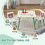 3 Piece Green Engineered Wood Kids Activity Table And Two Chairs Set Animal Print Children Play Furniture For Ages Three To Six Indoor Craft Study Station Easy Clean Surfaces