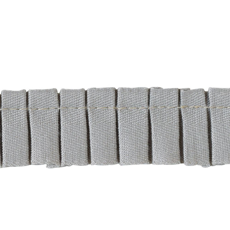 Alexis A (Pleated) Ribbon Fabric, Gray