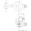 Topaz Double Exposed Thermostatic Shower Valve-23559659