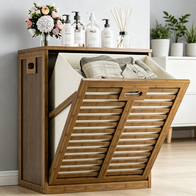 Bamboo Laundry Room Organiser